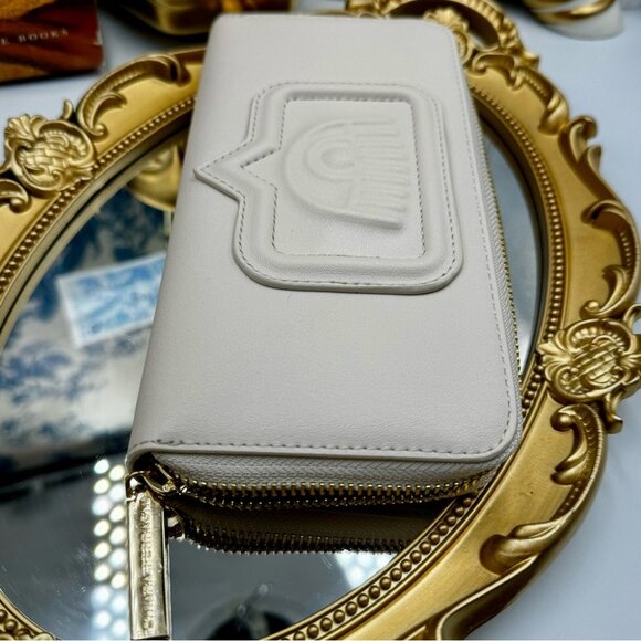🆕 CHIARA FERRAGNI 🧿 BNIB Pastel Parchment Portafogli Wallet - Picture 11 of 16